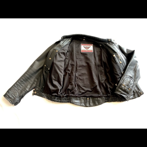 SOLD Beautiful FIRST GEAR Cafe Racer MC leather jacket - Picture 3 of 16